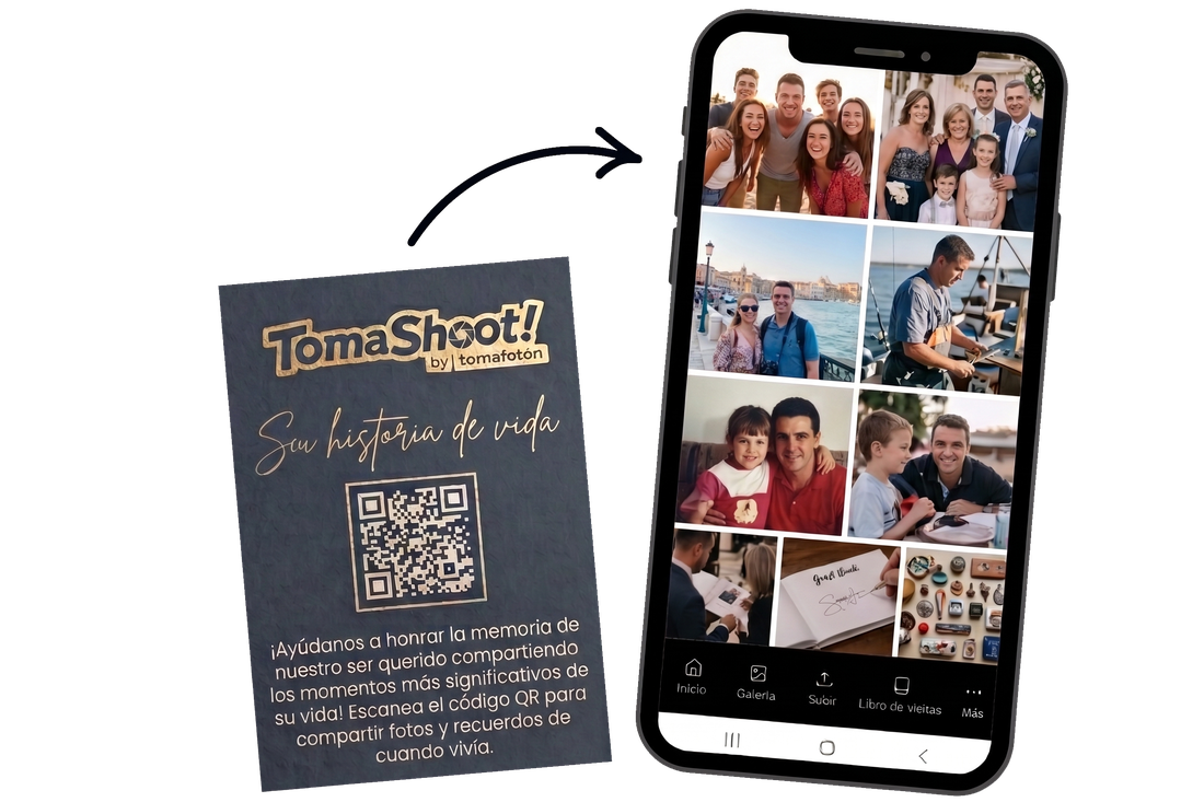 Cómo funciona TomaShoot: escanea el QR y comparte un recuerdo